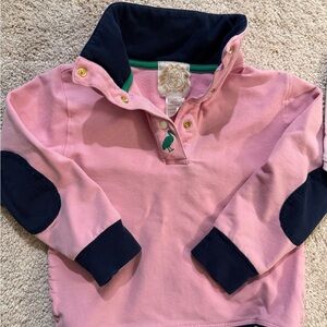 The Beaufort Bonnet Company Pink and Navy Kids Sweatshirt